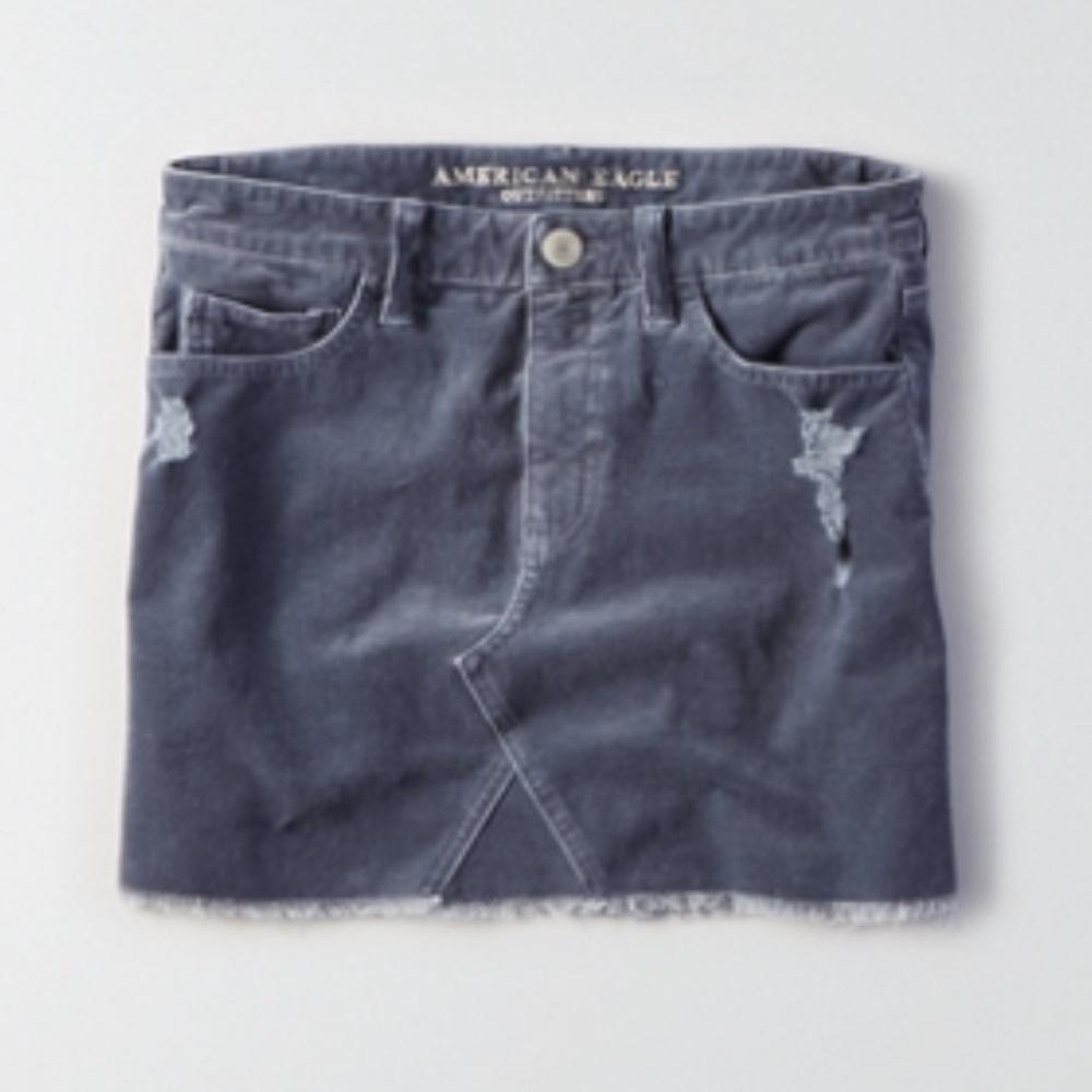 American Eagle AEO Vintage Hi-Rise Corduroy Skirt